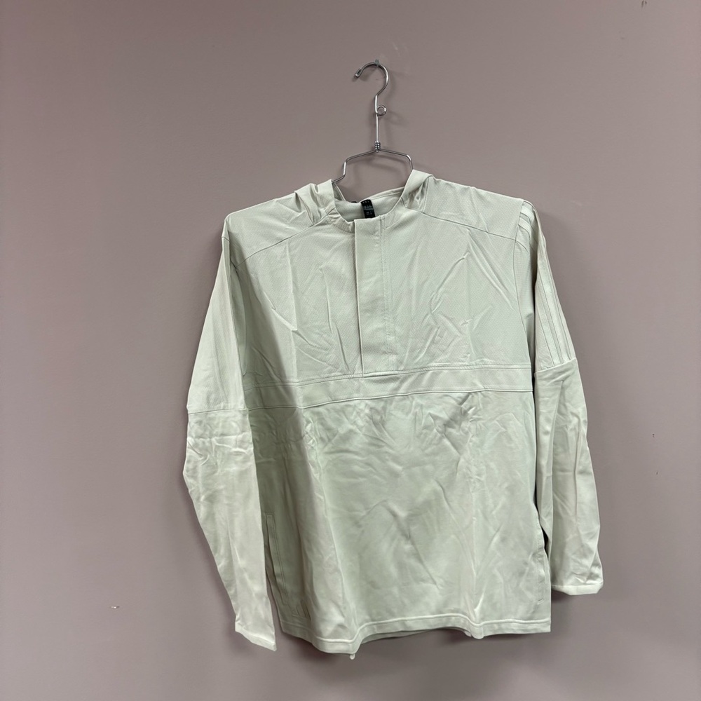 Adidas‎ Golf A607 Anorak Hoodie Mens XL Alumina Beige IV9466 Pullover Sweatshirt